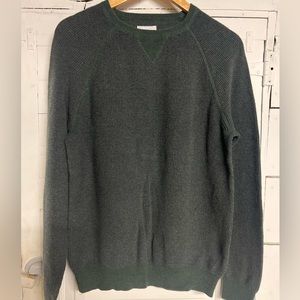 Men’s green crew neck sweater